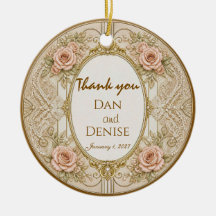 Ornate Vintage Wedding Favour Ornament