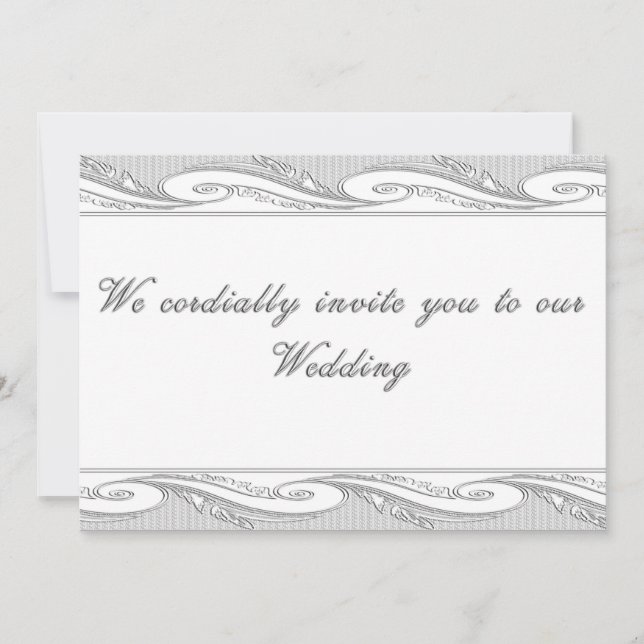 Ornate Wedding invitation (Front)