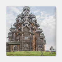 Ornate wooden church, Russia