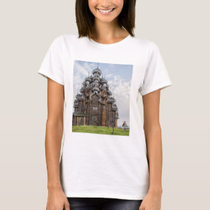 Ornate wooden church, Russia T-Shirt