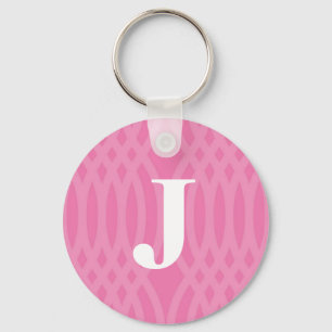 Ornate Woven Monogram - Letter J Key Ring