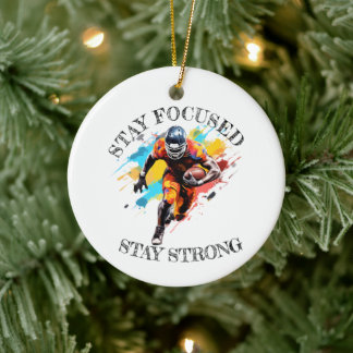 Ornement Ceramic NFL motivation Tree Decoration