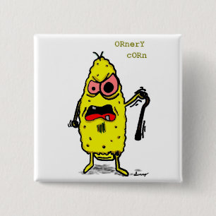 Ornery Corn Button