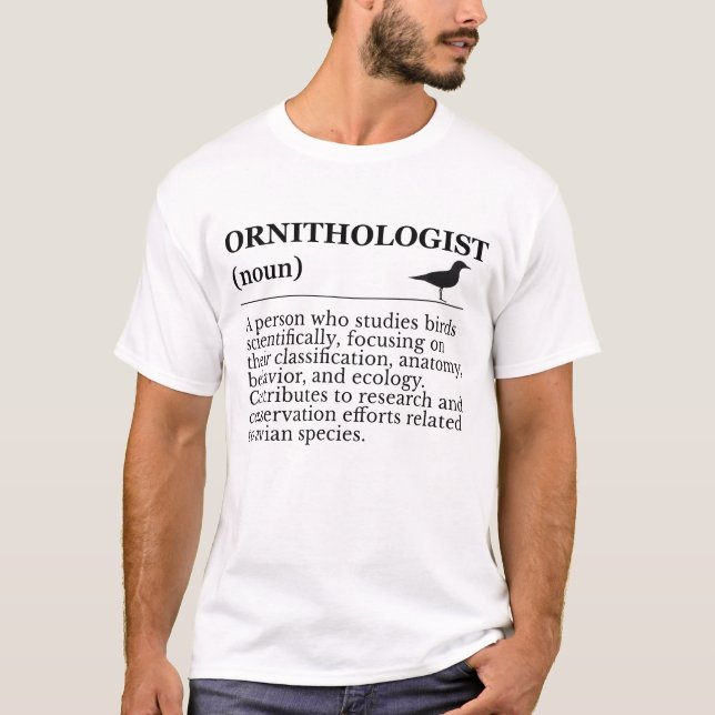 Ornithologist Definition - Vogelkunde (Birdwatchin T-Shirt (Front)