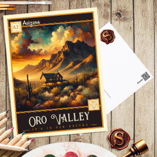 Oro Valley, Arizona   Vintage Postcard
