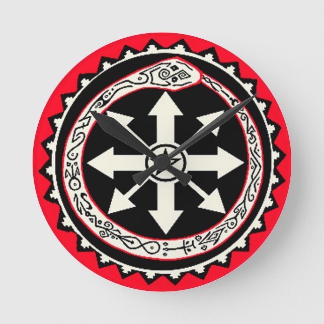 Oroburos with Chaos Star Round Clock (Front)