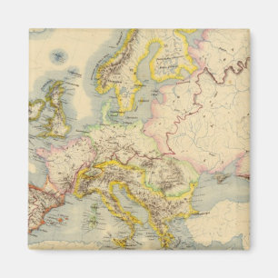 Orographic map of Europe Magnet