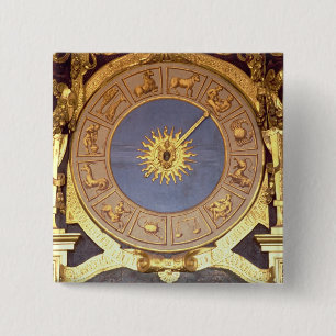 Orologio Zodicale (Zodiac Clock) (fresco and gilde 15 Cm Square Badge