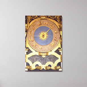 Orologio Zodicale (Zodiac Clock) (fresco and gilde Canvas Print