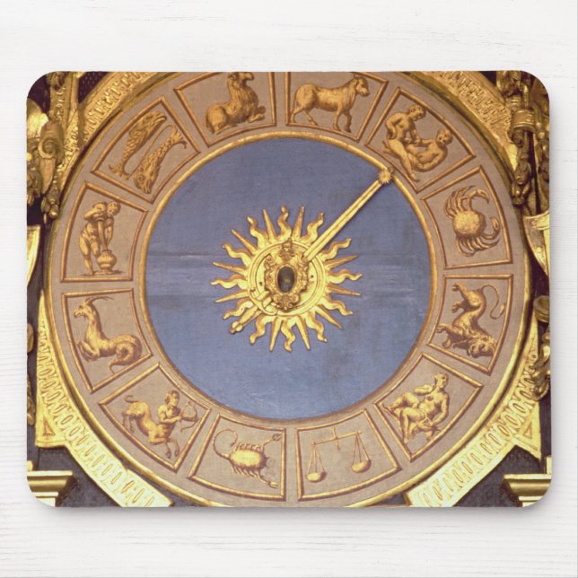 Orologio Zodicale (Zodiac Clock) (fresco and gilde Mouse Mat (Front)