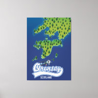 Oronsay Scotland island map 