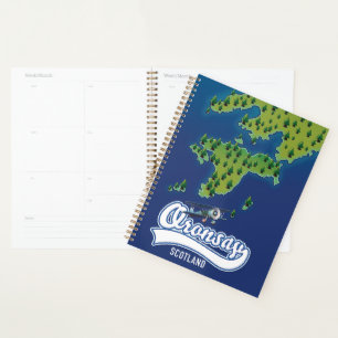Oronsay Scotland island map  Planner