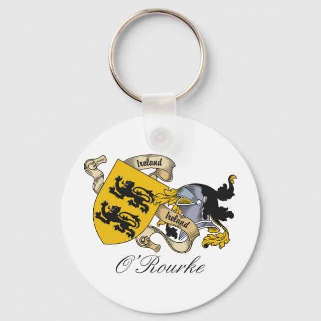 O'Rourke Family Crest Key Ring (Front)