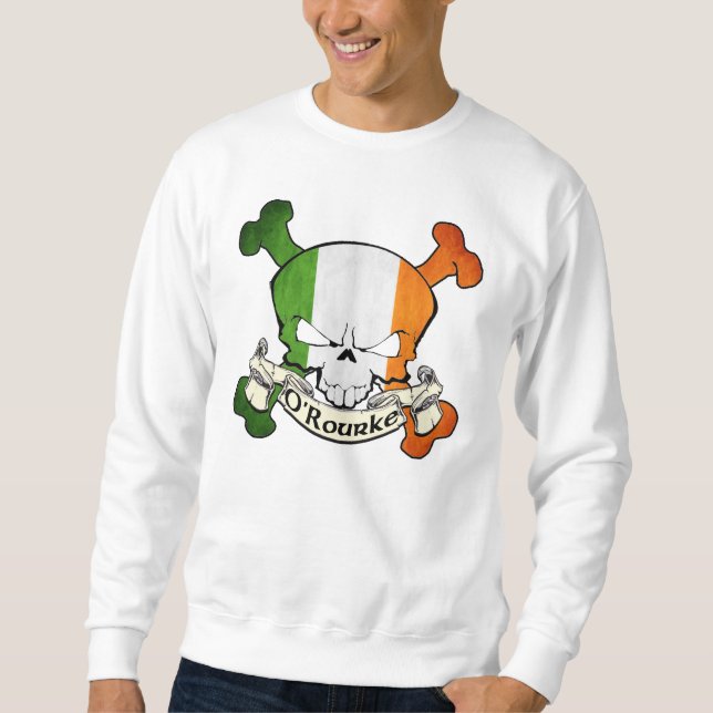 O'Rourke Irish Skull Sweatshirt (Front)