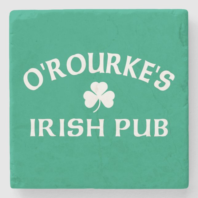O'Rourke's Irish Pub Stone Coaster (Front)
