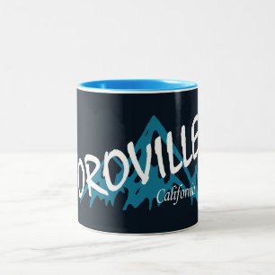 Oroville California Mountains Two-Tone Coffee Mug