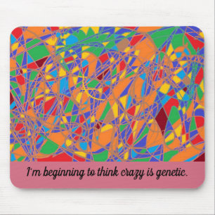 orphan Black abstract art beginning to thin crazy Mouse Mat