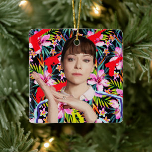 Orphan Black   Alison - Floral Pattern Ceramic Ornament