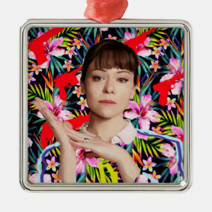 Orphan Black   Alison - Floral Pattern Metal Tree Decoration