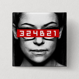 Orphan Black Cosima - Tag Number 15 Cm Square Badge
