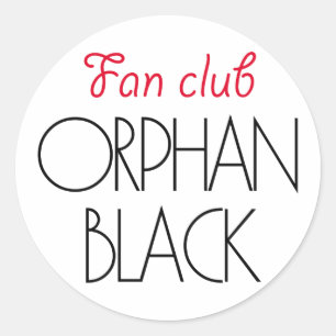 Orphan black fan club classic round sticker
