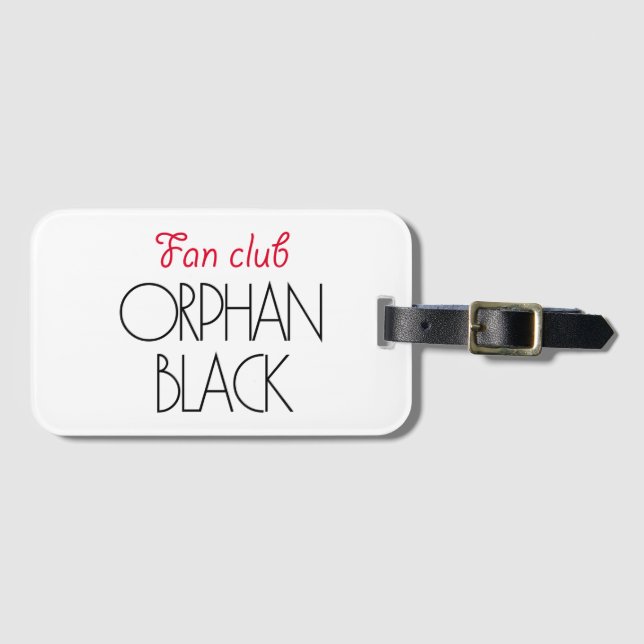 Orphan black fan club luggage tag (Front Horizontal)