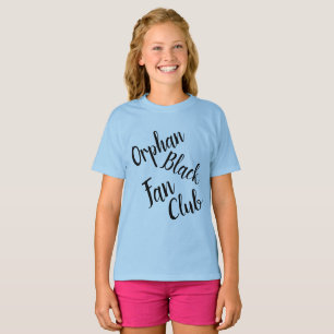 Orphan Black Fan Club tilty script writing T-Shirt