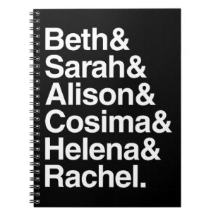 Orphan Black Helvetica Design Notebook