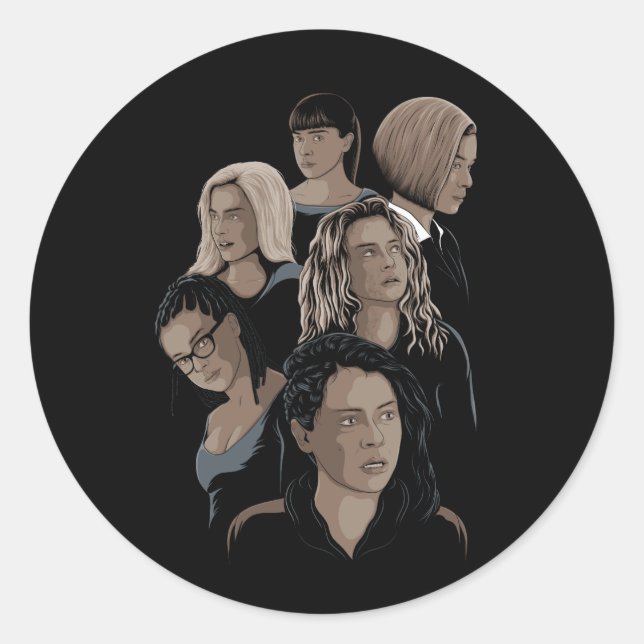 Orphan Black Illustrated Sticker (Front)