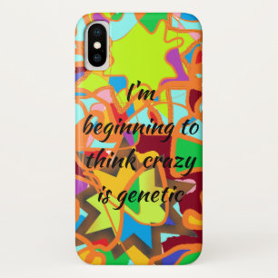 Orphan Black quote I;m beginning to think crzy is iPhone X Case