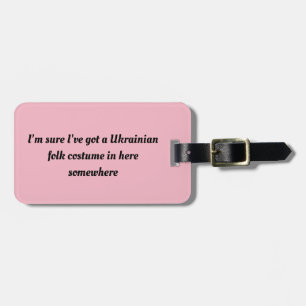 orphan black quote I'm sure Ukrainian folk costume Luggage Tag
