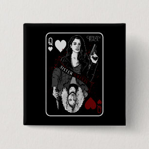 Orphan Black Sarah & Helena - Sister/Sestra 15 Cm Square Badge