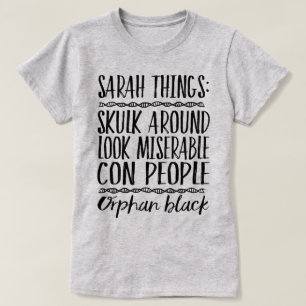 Orphan Black Sarah Things Graphic Tee