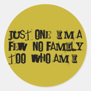 Orphan Black SESTRA pass phrase Classic Round Sticker