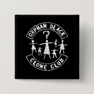Orphan Black Stick Figure Clone Club 15 Cm Square Badge