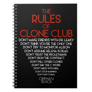Orphan Black The Rules of Clone Club Notebook