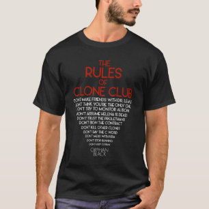 Orphan Black   The Rules of Clone Club T-Shirt