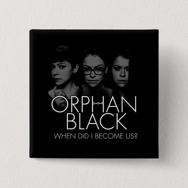 Orphan Black | Three Sestras Silhouette 15 Cm Square Badge (Front)