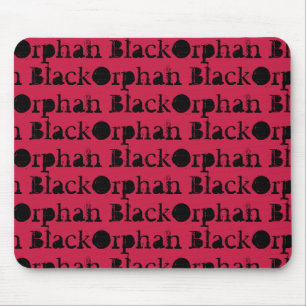 Orphan Black TV show name in distressed font Mouse Mat