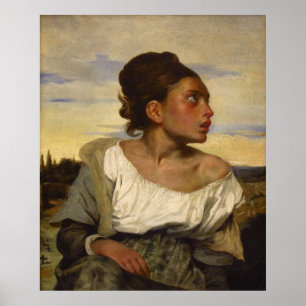 Orphan Girl at the Cemetery Poster