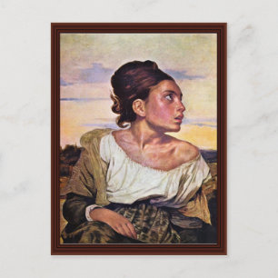 Orphan On The Cemetery Postcard