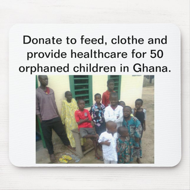 Orphaned Children in Ghana Mouse Mat (Front)