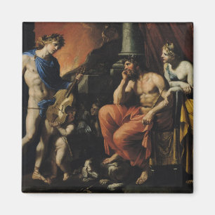 Orpheus before Pluto and Persephone Magnet