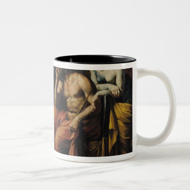 Orpheus before Pluto and Persephone Two-Tone Coffee Mug (Right)