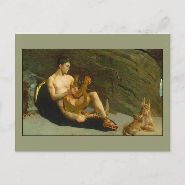 Orpheus by George deForest Brush Postcard (Front)