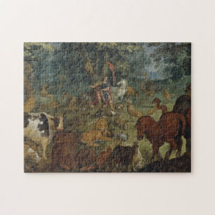 Orpheus Charming the Beasts (oil on panel) Jigsaw Puzzle