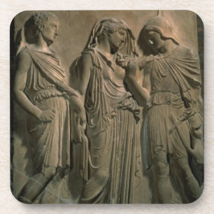 Orpheus, Eurydice and Hermes (marble) Coaster