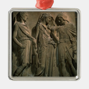 Orpheus, Eurydice and Hermes (marble) Metal Tree Decoration