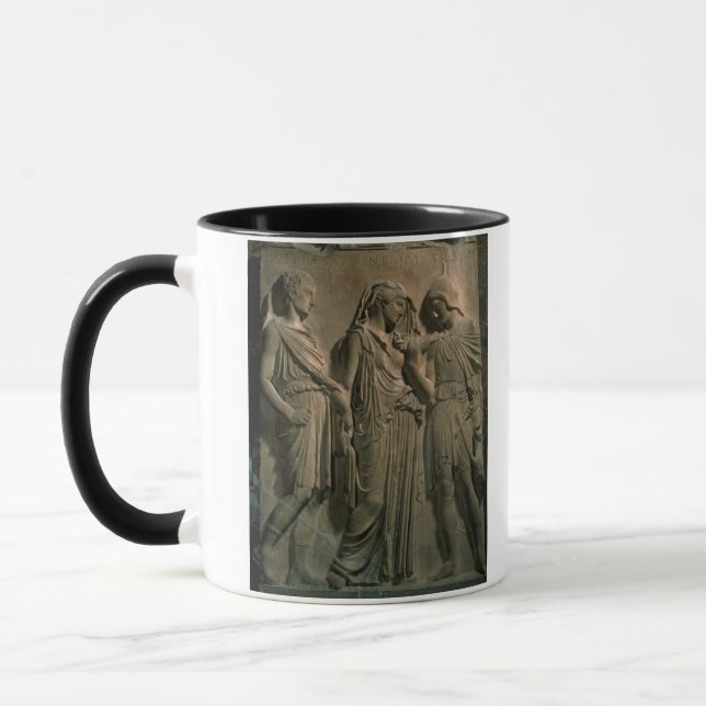 Orpheus, Eurydice and Hermes (marble) Mug (Left)