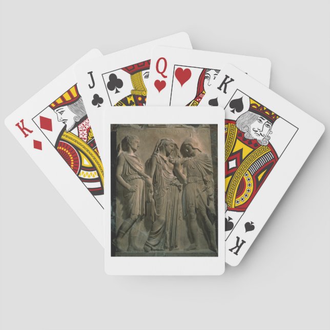 Orpheus, Eurydice and Hermes (marble) Playing Cards (Back)